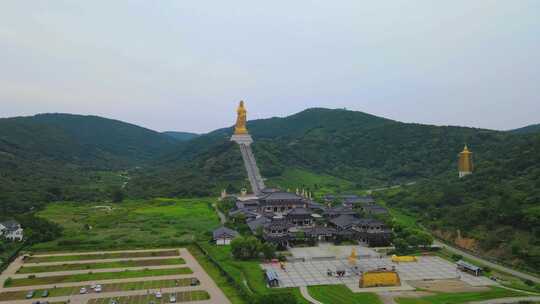 苏州大如意圣境 西山大观音全景 4K航拍