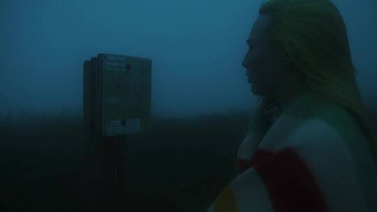 迷失的女人在雾里