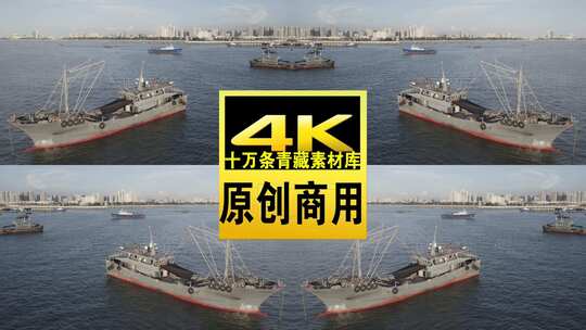 广西省北海市北海游轮航拍4k视频高清在线视频素材下载