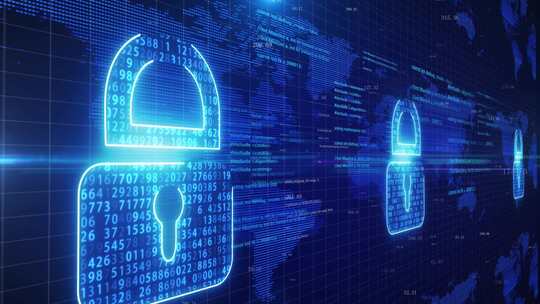 密码锁和网络安全概念