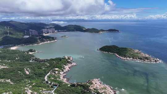 海上岛屿海岛大海蓝色海洋风景航拍