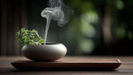 唐风古韵：香炉青烟袅袅意境深远