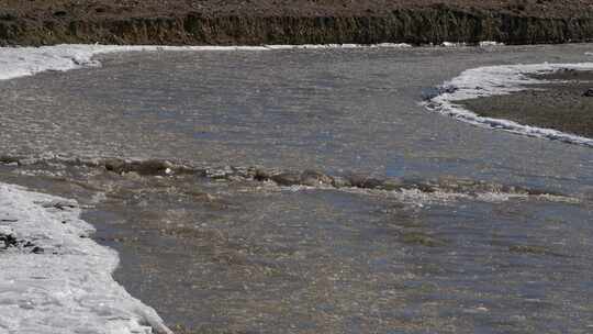 河流溪流冰雪融化