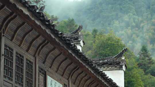 下雨 雨水季节 古建筑下雨氛围