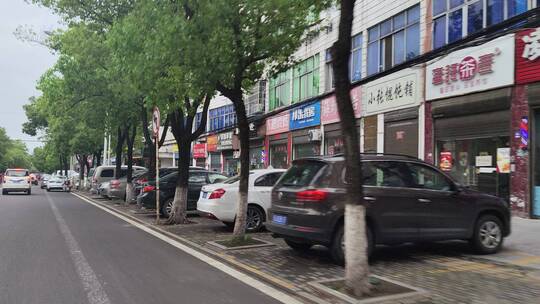 城市道路马路街头景象实拍