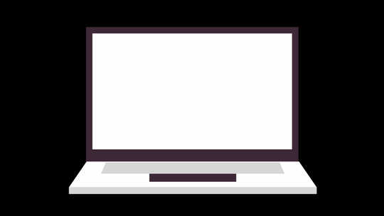 笔记本电脑以4KAlpha图打开视频素材模板下载