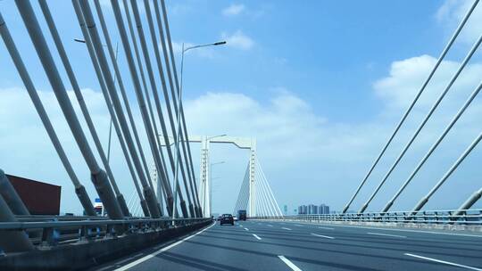 东宝河大桥南沙大桥高速公路4k视频素材视频素材模板下载