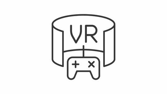 动画VR设备图标视频素材模板下载