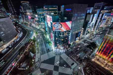 城市建筑 道路交通 高速发展城市