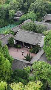 竖屏航拍四川眉山三苏祠4A景区