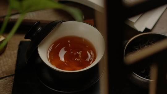 茶叶 红茶茶叶冲泡 喝茶品茶 茶文化