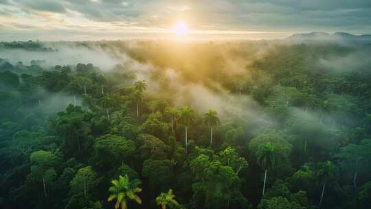 日出云海日落航拍延时风景天空ai素材原创