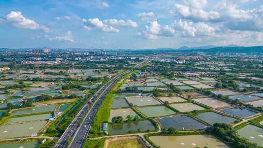 佛山桑园围无人机航拍4K延时