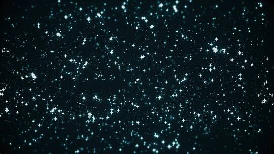 夜空闪烁的星星3D视频