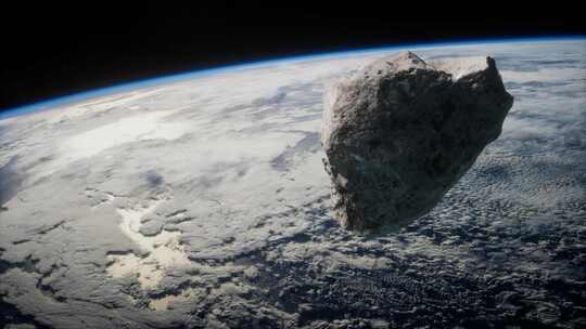 陨石砸向地球