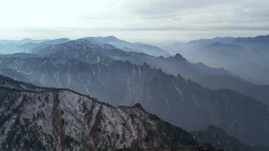 杭州临安大明山牵牛岗群山风景航拍