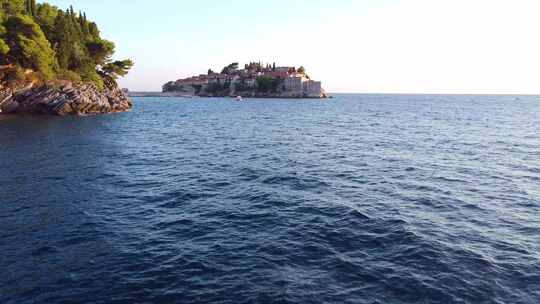 Sveti Stefan，黑山，城镇，无