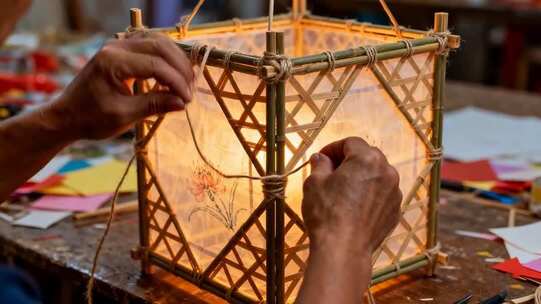 手工制作传统灯笼素材