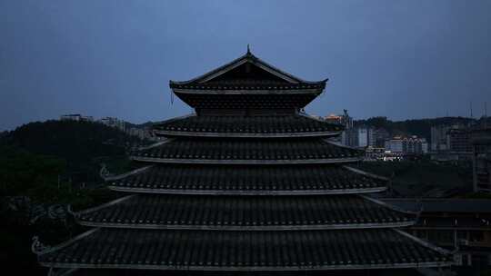 三江风雨桥航拍