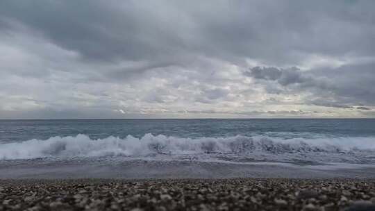 风暴云、阴天背景下的大海、海洋(1)