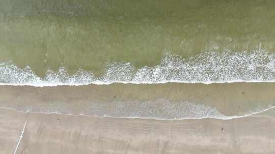 合集海浪拍打沙滩沙滩游泳游客航拍