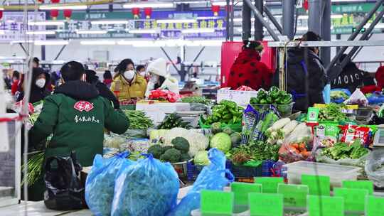 农村大集菜市场农贸大厅