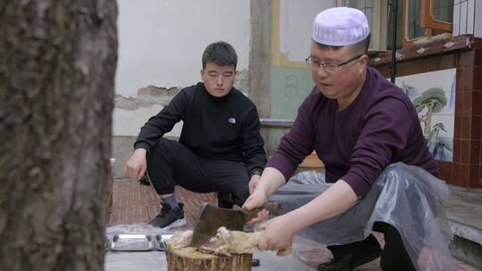 烹饪美食的厨师