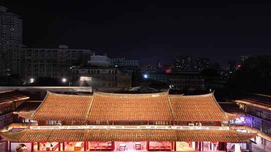 福建莆田地标建筑古谯门夜景