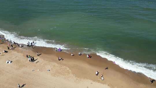 威海那香海沙滩航拍