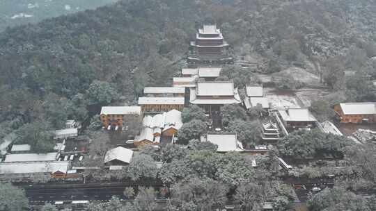 杭州西湖净慈寺雪景