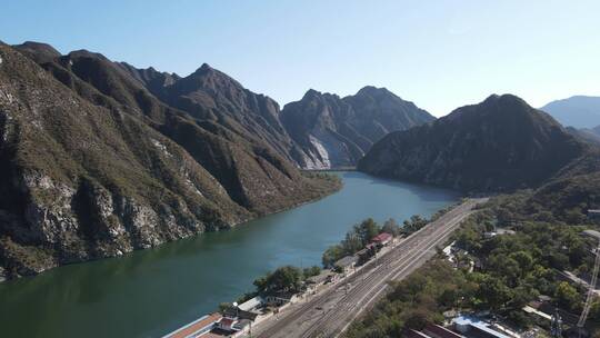 北京门头沟永定河上的落坡岭水库