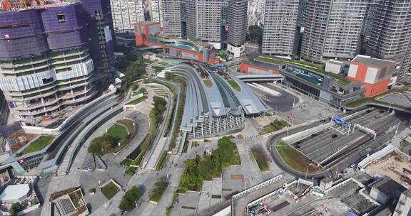 香港西九龙站航拍