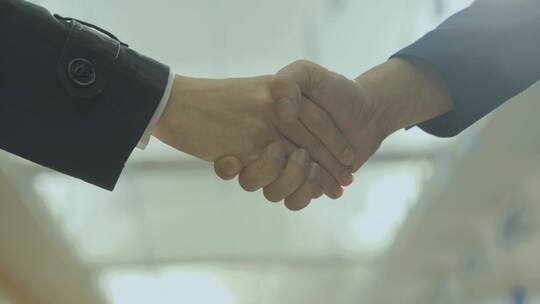商务签约握手商务合作握手商务会晤商务洽谈
