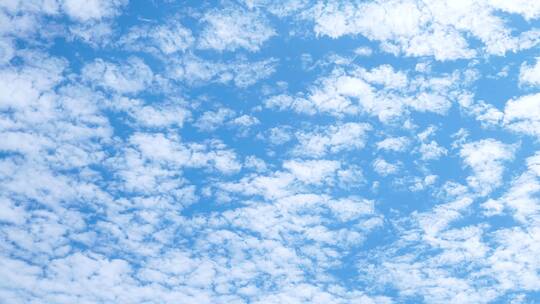 天空蓝天白云延时块状云朵多云少云薄云天气