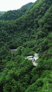 竖版航拍湖北神农架天燕景区4A景区