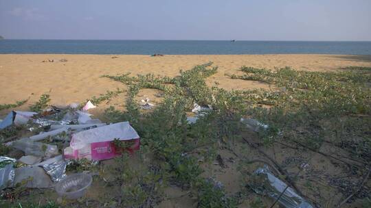 海滩上的垃圾追踪