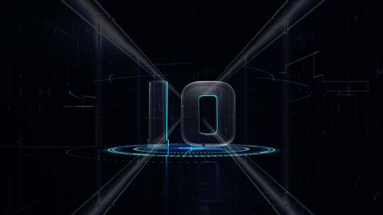 科技倒计时ae模板