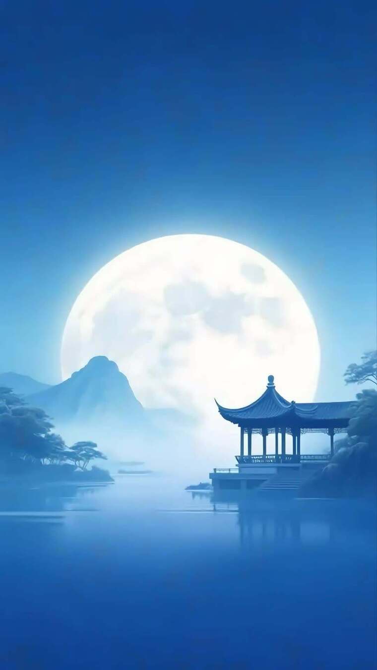 中秋佳节 团圆 中秋节唯美 竖屏