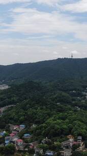 航拍湖南长沙岳麓山景区