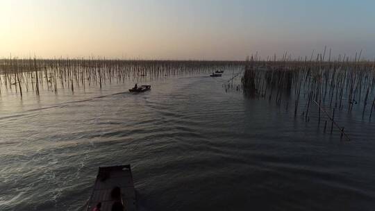 福建霞浦渔船出海视频素材模板下载