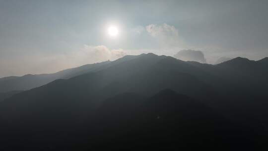 山峰航拍庐山风景区山脉山丘山岭山陵