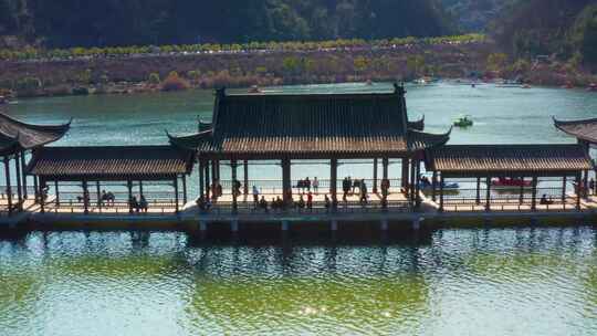 贵州都匀杉木湖景区航拍