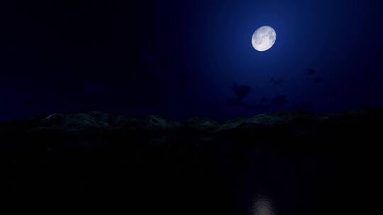 月亮 深夜