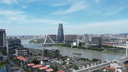 宁波南部商务区城市风光航拍视频素材模板下载