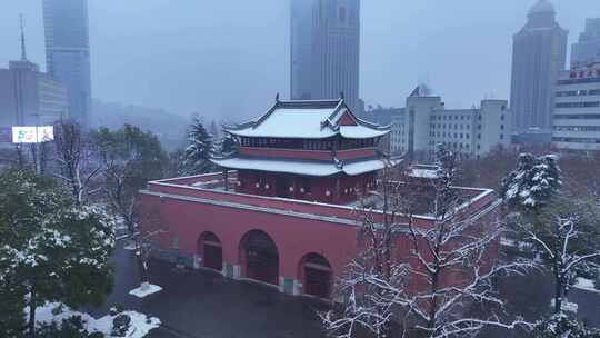 南京鼓楼公园雪景