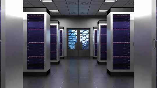 未来的数据机房数据储存方式视频素材模板下载