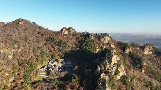 航拍辽宁千山大安寺