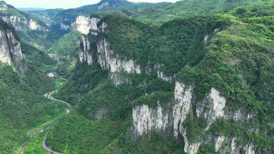 德夯大峡谷航拍素材