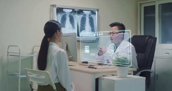 4K科技医疗专家看诊病人就医健康体检