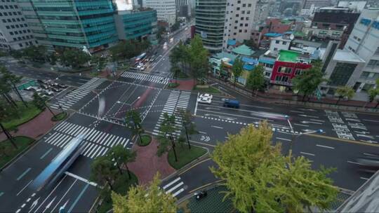 韩国繁忙的道路